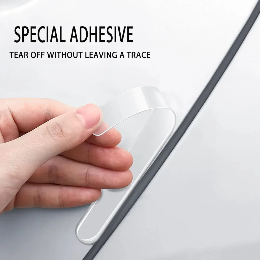 8 قطعة مقبض باب السيارة الشفاف السلطانية ملصقات واقية سيارة المضادة للتصادم قطاع مقاوم للماء ل MG HS اكسسوارات السيارات