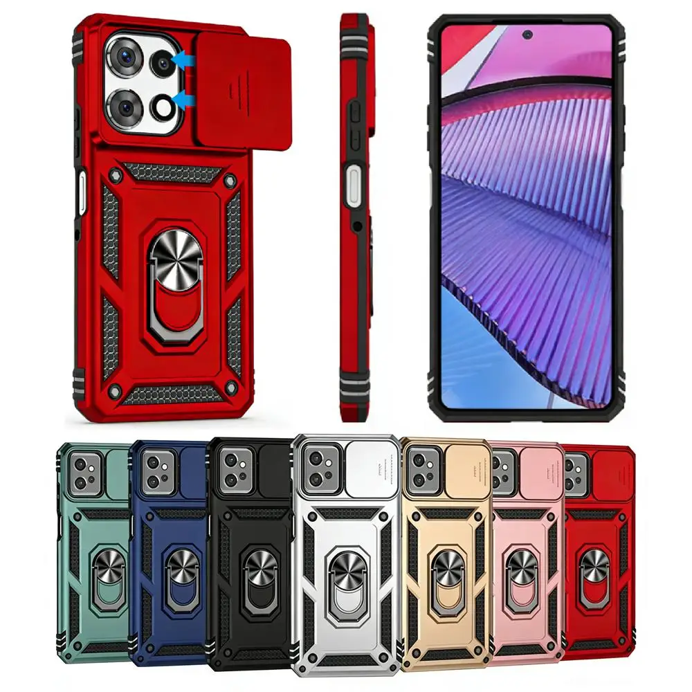 Heavy Duty Armor 360 Rotate Ring Bracket Case For Moto G Power Play 5G Edge 2026 G Stylus 2025 2024 2023 2022 Lens Protection