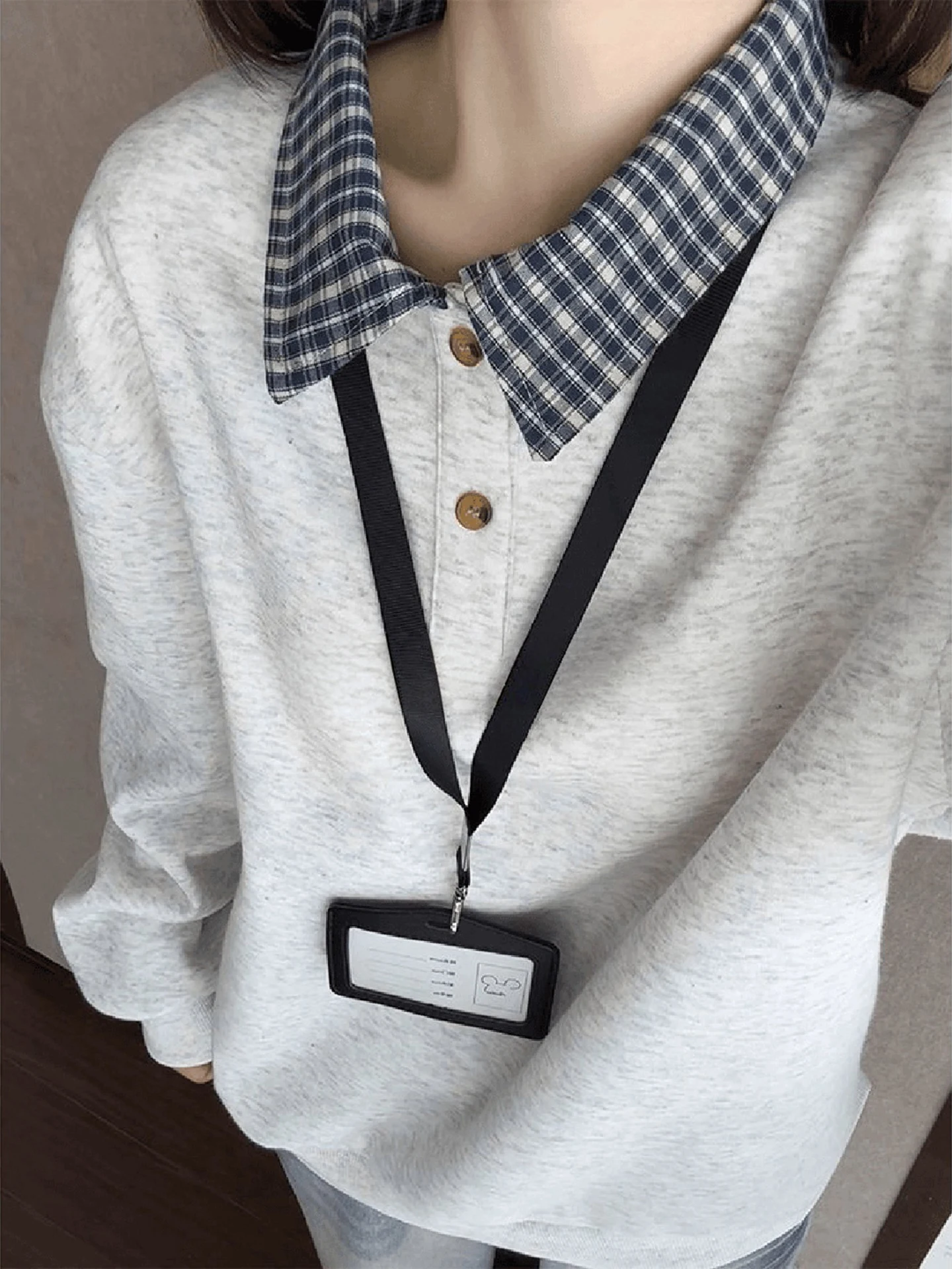 

Мужская толстовка с цветочным принтом и имитацией двухслойности, с воротником в клетку, весенняя новинка, американский стиль, плотная, с длинным рукавом, повседневная, свободного кроя