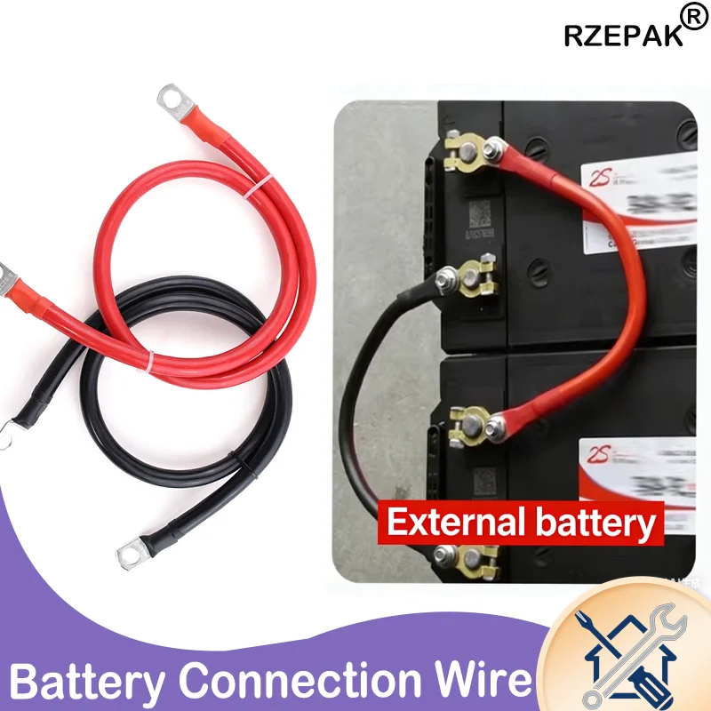 

8/6/4AWG Pure Copper Battery Connection Wire - High Current for UPS Lithium Battery Inverter Parallel Series Power Supply