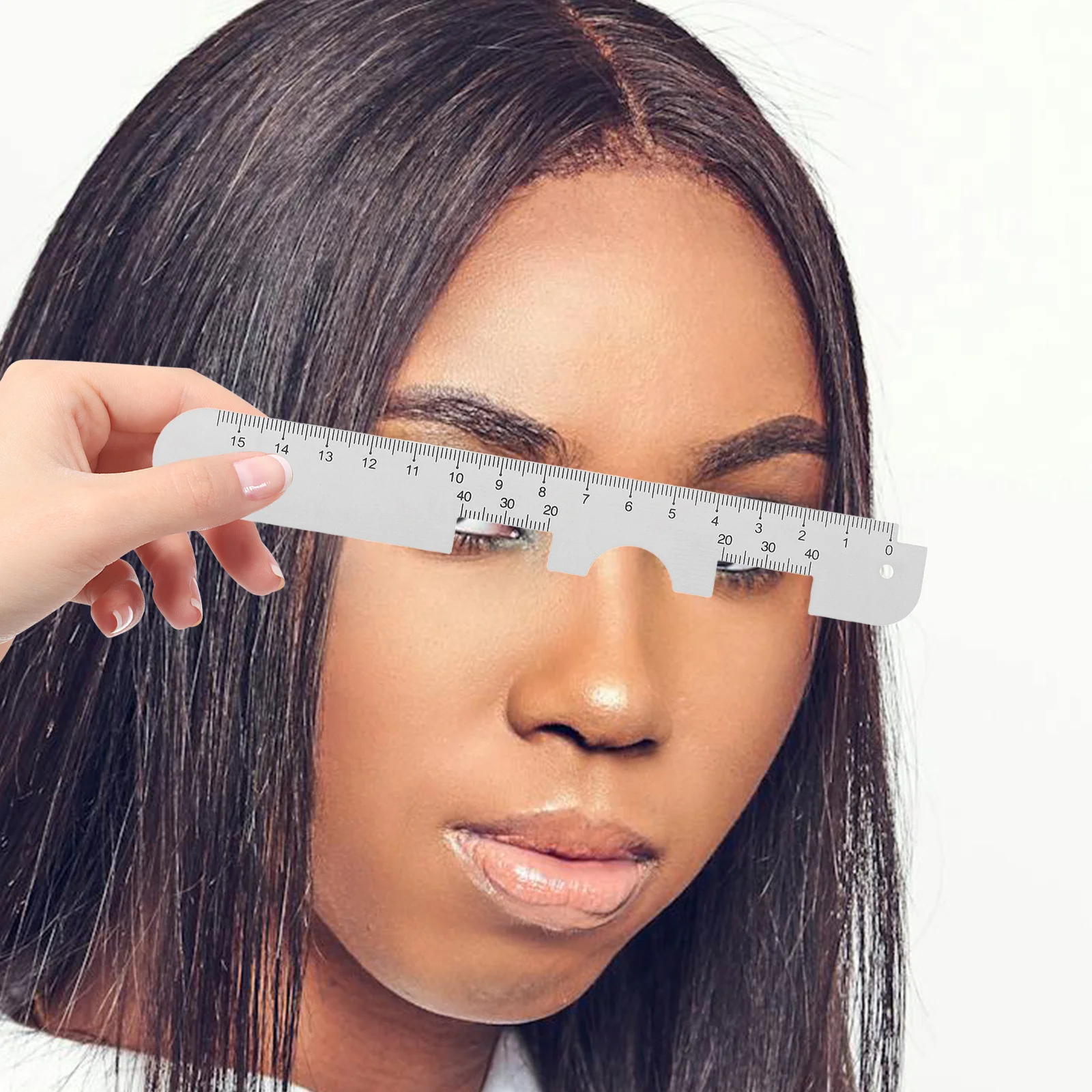 Aluminum Pd Ruler for Glasses Double-Sided Scale Pupillary Distance Measuring Tool Optical Equipment Pd Ruler for Glasses