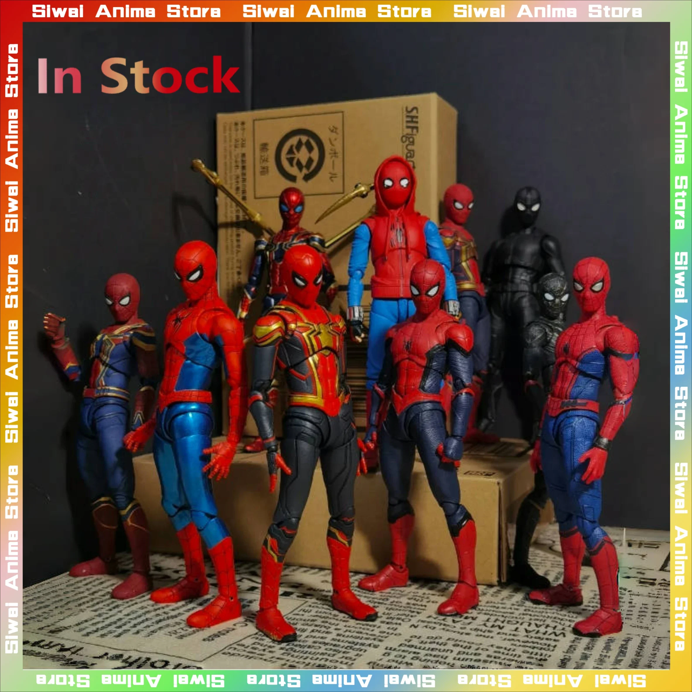 

Genuine in Stock BANDAI S.H.Figuarts Spider-Man：Far From Home Anime Action Figure Collection Figurine Model Toys Birthday Gifts