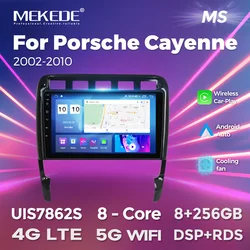 Autoradio 2 Din per Porsche Cayenne 1 9PA 2002-2010 lettore Video multimediale navigazione GPS Wireless CarPlay Android Auto BT5.0