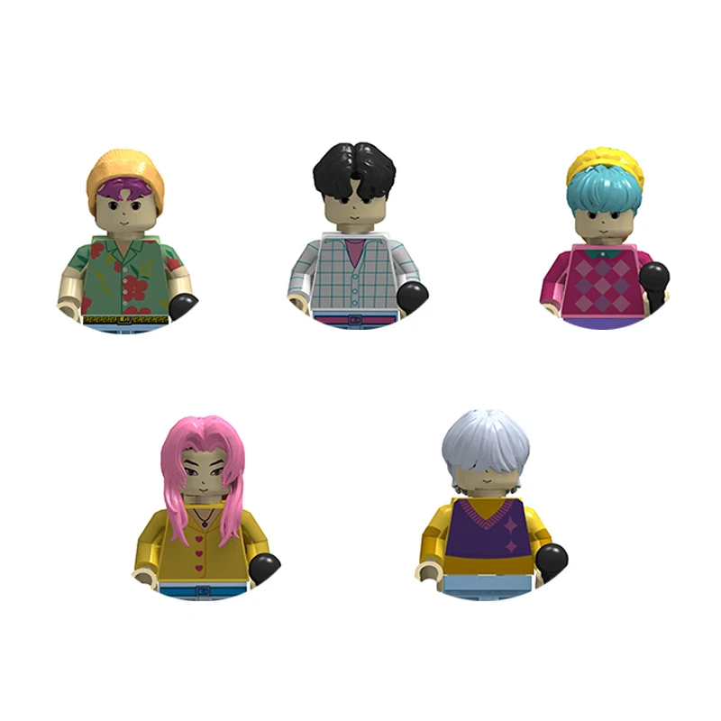 Mini Kpop Demonen Jagers Bouwsteen 1/2/3pcs Leuke 4.7cm Zoe Rumi Mira Kpop meisje Groep Gemonteerd Beeldje Speelgoed Voor Fans Geschenken