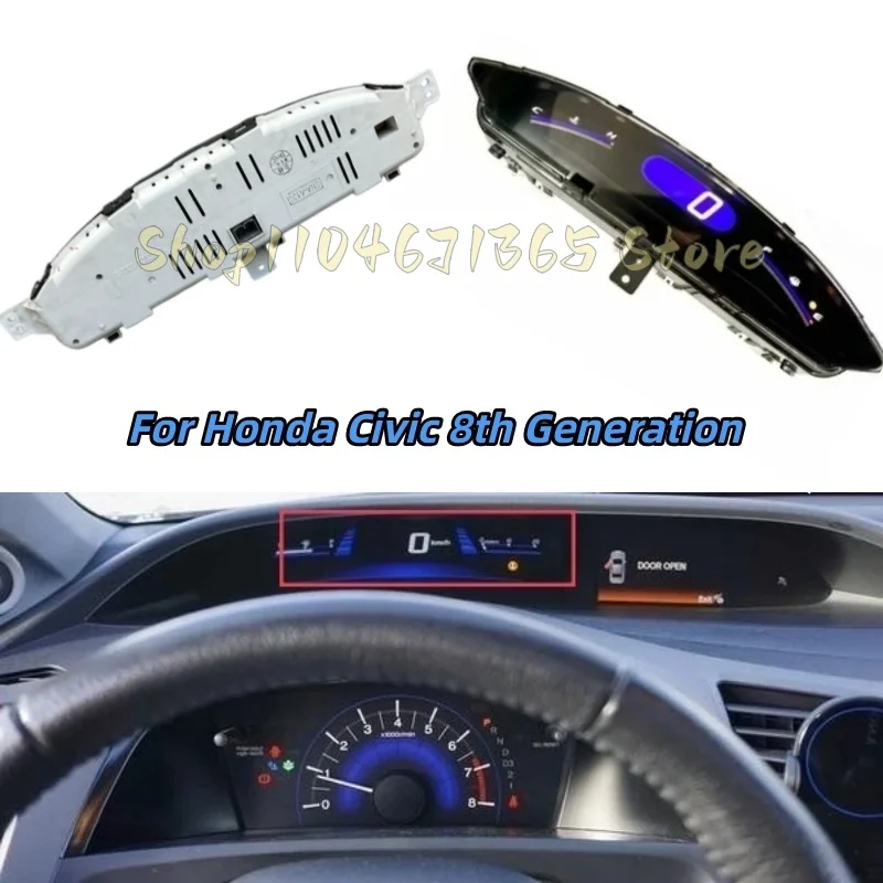 78120-SNA-A14 LCD Screen for Honda Civic 8th Generation 2006-2011 Car Speedometer Instrument