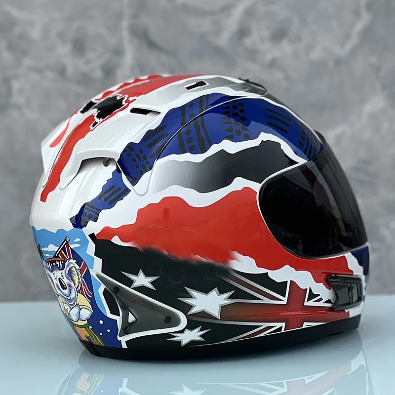 DOT Approved Full Face Motorcycle Helmet Daniel Pedrosa Cummer Helmet All The Year Round Racing Country Doohan Crash Helmet