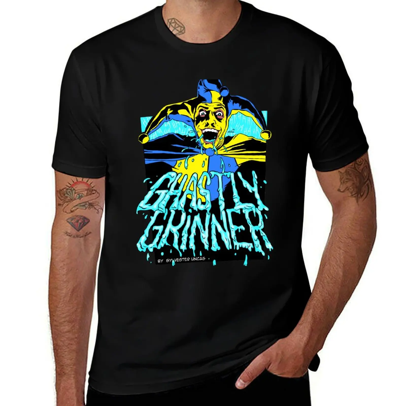 Ghastly Grinner - Are You Afraid of the Dark T-Shirt Breathable Workout Short Sleeve Top T-Shirt
