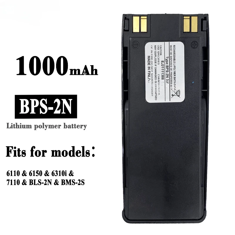 1000mAh 3.6V Suitable For Nokia 7110/6110/6150/6310i Fast Charging Battery BPS-2N Mobile Phone Batteries Mobile Phone Parts