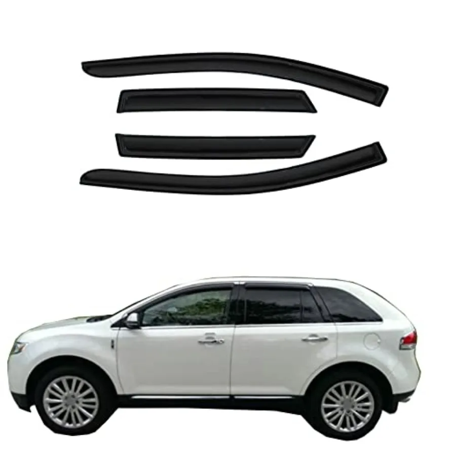 

Ветровики на окна (для установки снаружи) для Ford Edge/Lincoln MKX 2007-2014, дымчатые, защита от солнца/дождя, артикул 94141