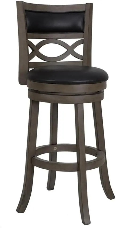 

Manchester Swivel Bar Stool, 29-Inch, Antique Grey/Black