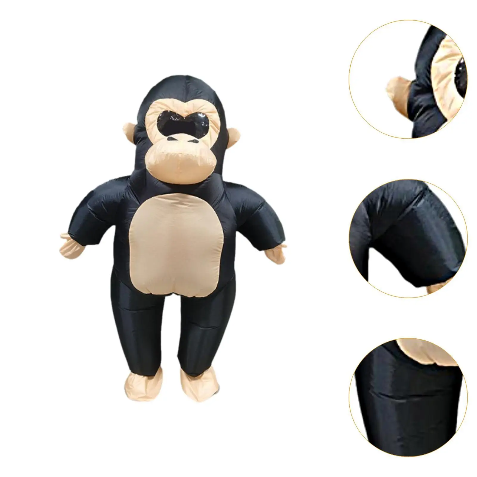 Traje de macaco inflável roupa leve fofa para performance em palco