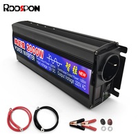 RDDSPON  Pure Sine Wave  Inverter DC 12V 24V 48V to AC 220V 50/60Hz Solar Car Inverter 1000W 1600W 2000W Transformer Power Bank