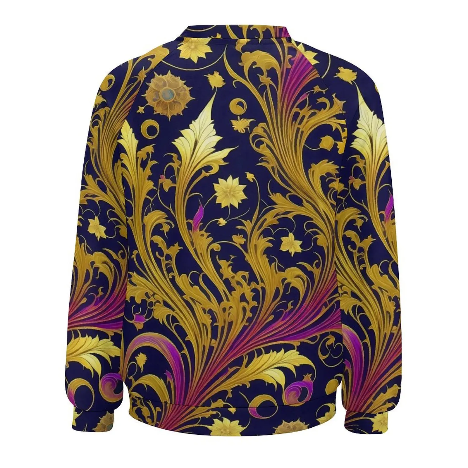 Art Nouveau Alphonse Hoodies Mucha Gouden Bladeren Bloemen Street Fashion Oversized Hoodie Dames Lange Mouw Print Casual Kleding