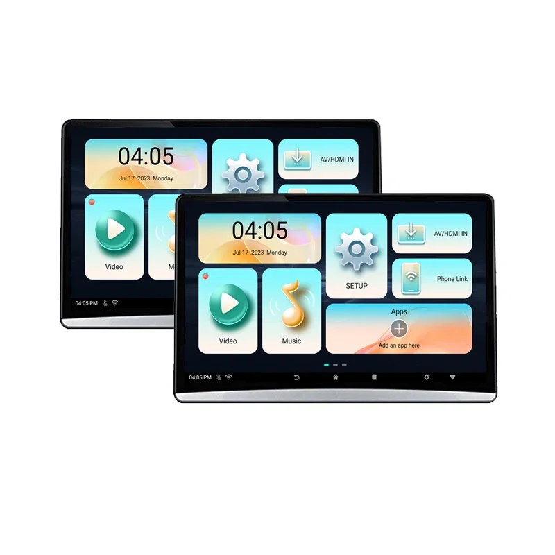 13.3 Polegadas 1920*1080 Tela Sensível Ao Toque Monitor de Encosto de Cabeça Do Carro Player com Usb Wifi Android Monitor de Encosto de Cabeça Do Carro
