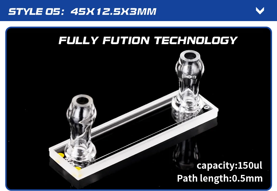 0,1/0,2/0,5/1/2 mm Mikro-Quarz-Flusskuvette, optische Kontaktflüssigkeitskuvette für UV-Vis-Spektrophotometer – Detail 8