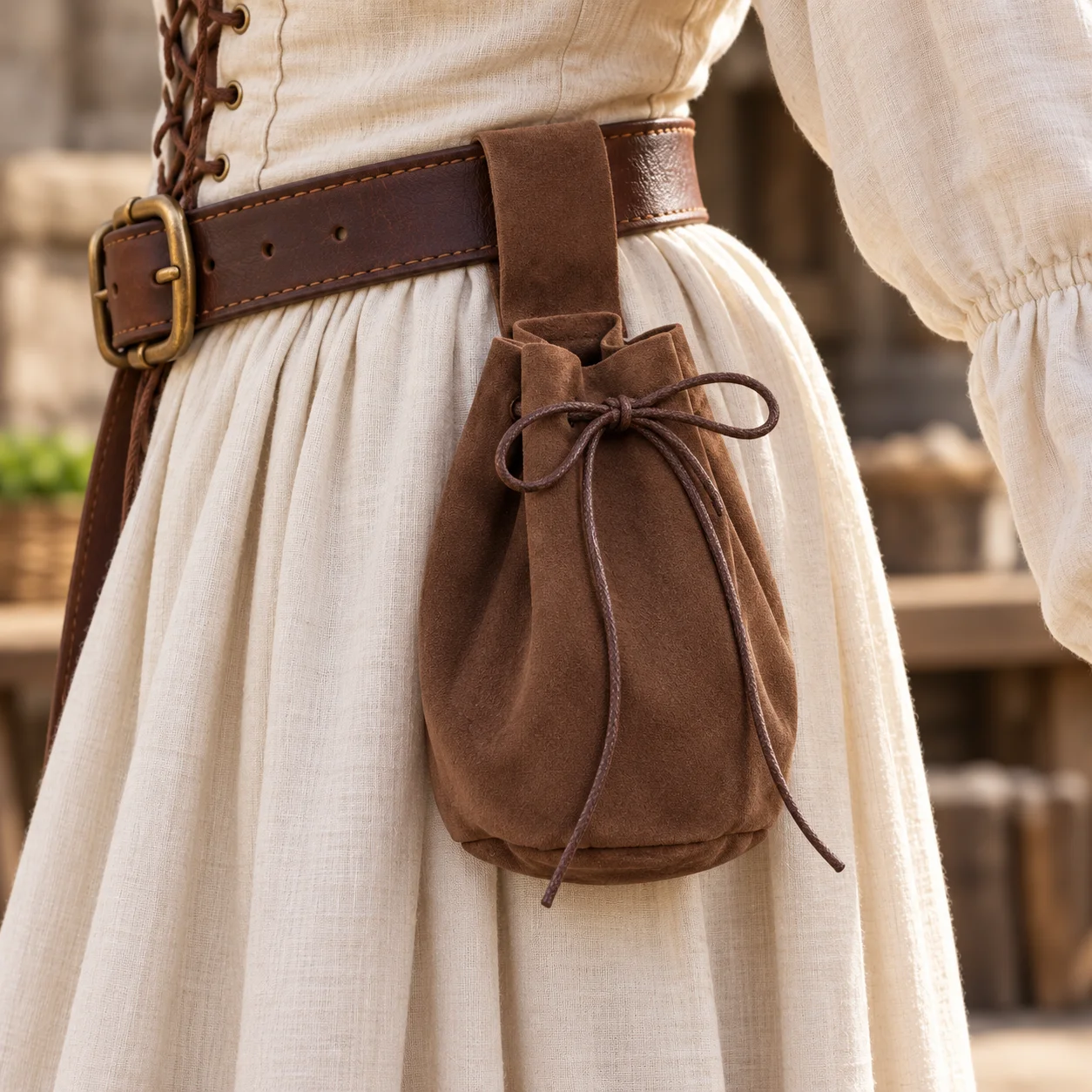Vintage Solid Faux Suede Draws - Costumes ulasan dan harga