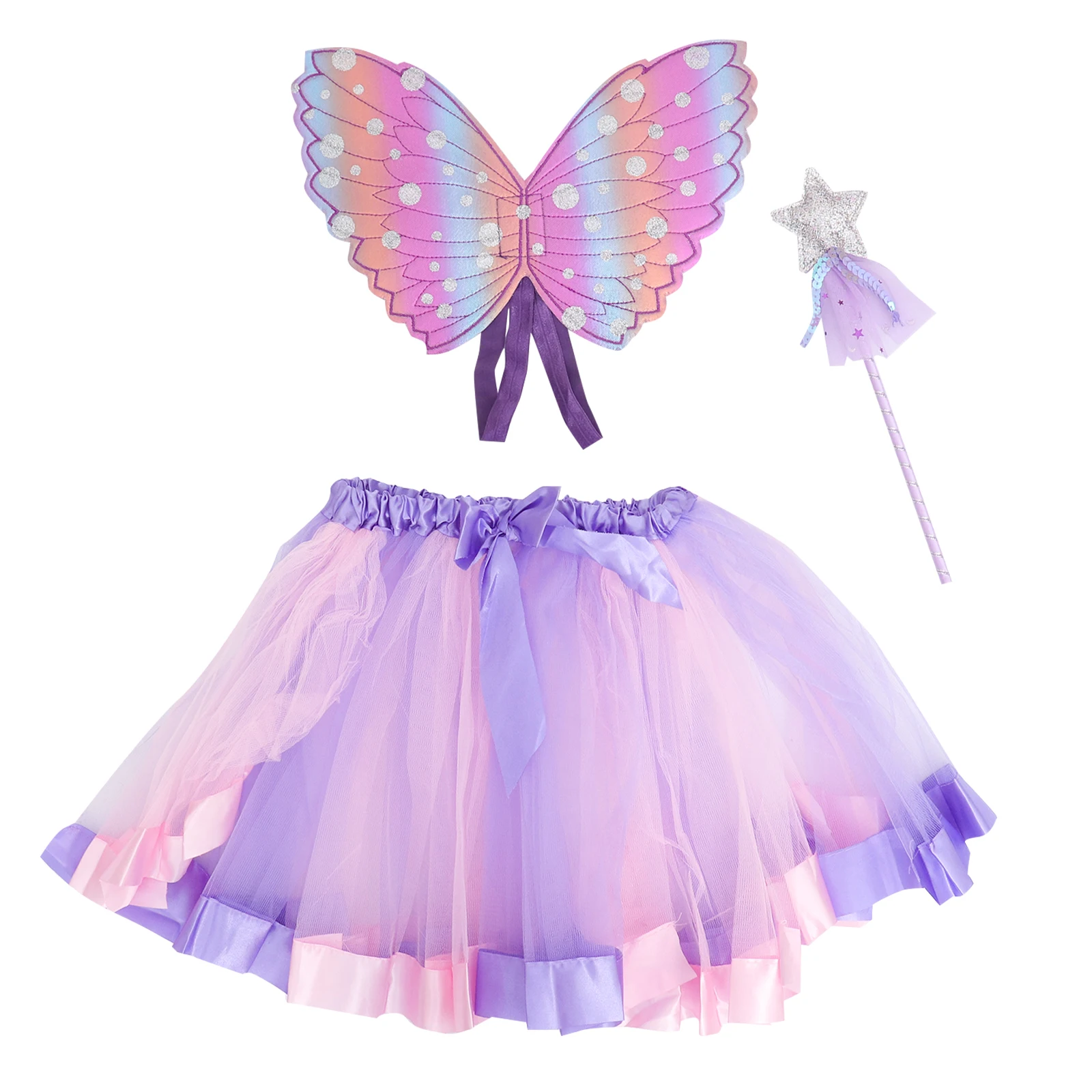 

Kids Costume Set Fairy Stick Skirt Classic Design Costume Skirt Party Prom Stage