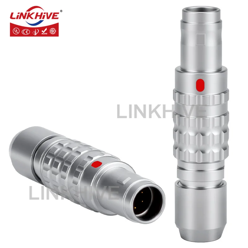 Compatible with LEMO FFG Plug Without Locking 0T 1T 2 3 4 5 6 7 8 9 10 12 14 16 106 Pin Push-pull Circular Connector
