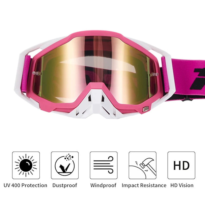 106%-Lunettes de motocross avancées pour motos، lunettes coupe-vent and anti-chocs pour VTT، RL et tou-terrain