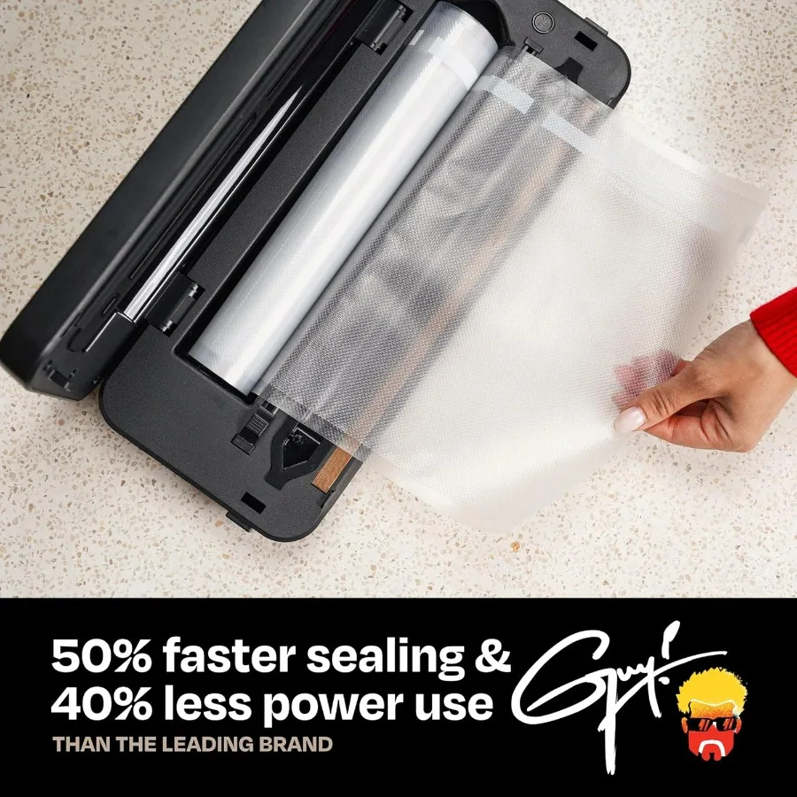 ماكينة تفريغ الهواء المدمجة مع مساحة تخزين مدمجة وأوضاع رطبة جافة مثالية لحفظ الطعام وتخزين طويل الأمد والمطبخ أو