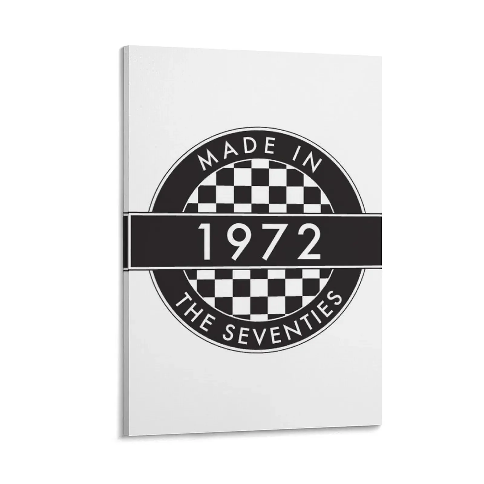 

1972: MADE IN THE SEVENTIES [Round Type 2] Canvas Painting decoration aesthetic room decoration accessories bedrooms decorations