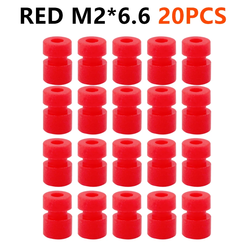 QUARKZMAN 20 Billes Amortisseurs Caoutchouc Anti-Vibrations RC Drone - M3x4,6mm Pour Contrôleur De Vol F4 F7 Cardan