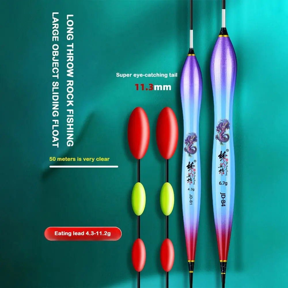 3pcs Indicator Rocky Fishing Lure Float Slip Drift Tube Eye-catching Triangle Tail Floats Bobbers Eye-catching Sensitive