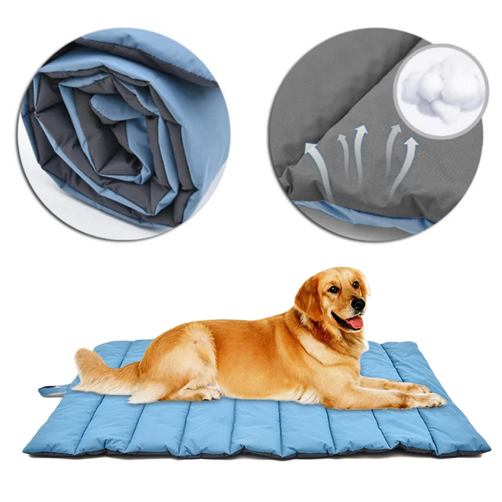 

Waterproof Dog Blanket Large Blue Foldable Soft Durable Travel Picnic Outdoor Dog Mat Pet Blanket Picnic Beach Mat