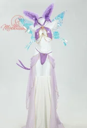 Mobbunny Women's PM Derivative Elf Cosplay Costume Outfit Tail and Headband Accessory