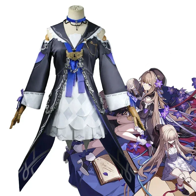 Jogerli juego Honkai Star Rail Herta disfraces Cosplay ropa Qingque juego de rol Coser mujeres traje de Anime antiguo Wigc;6,r'8;p'