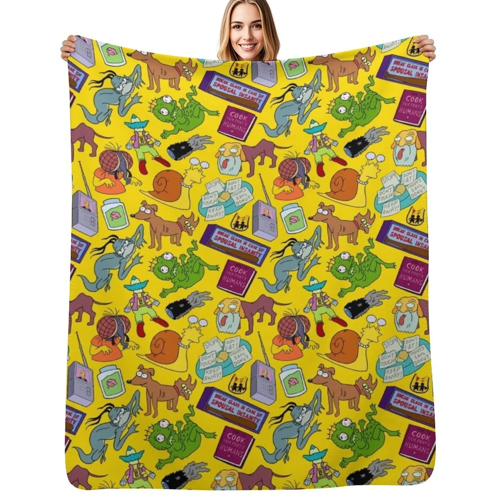 

Treehouse of Horror Throw Blanket Cozy Throw Blanket Birthday Gift for Him Her