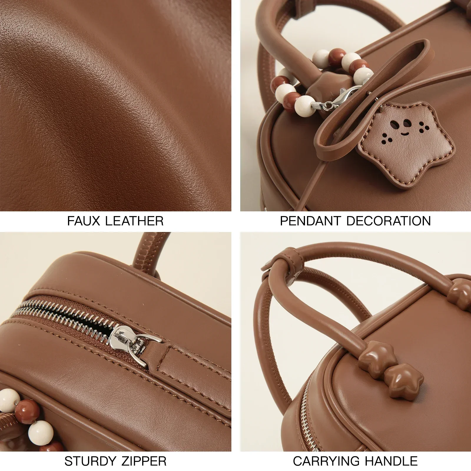 TOUTOU Dames Bowlingtas Handtas Replica Boston Mini Tas Luxe Designer Eén Schouder Crossbody Tas voor Cosmetica Kerstcadeau