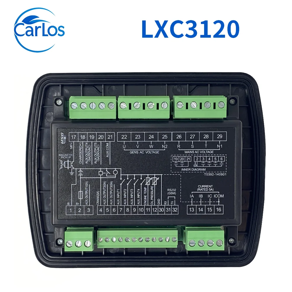 LIXiSE LXC3110 LXC3120 Auto Start Generator Controller Small Diesel Alternator Control Board Panel Generator Part