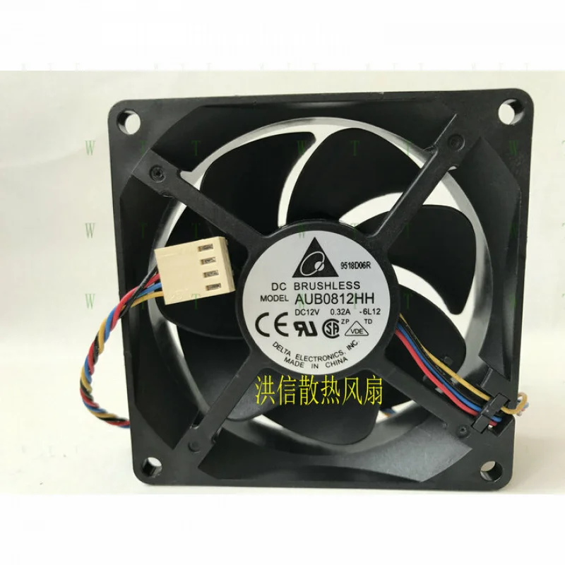 

H 1 PCS FOR DELTA Fan AUB0812HH DC12V 0.32A 8025 8CM 4 wire cooling fan