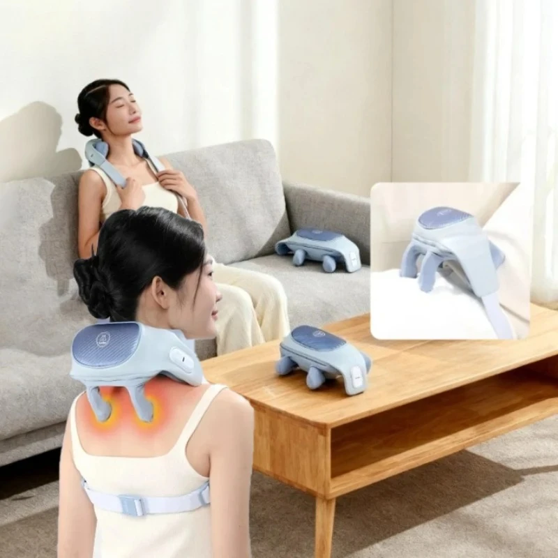 New  Youpin Miaojie R3 5D Kneading Shiatsu Massager Shawl Neck Chiropractic Massager Wireless Shawl Cervical Back Massager