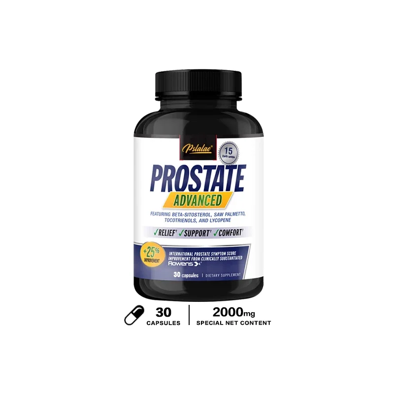 Prostate Progress Capsules Contain Saw Palmetto To Reduce Bathroom Trips, Relieve Bladder and Urination Men's Health Supplement