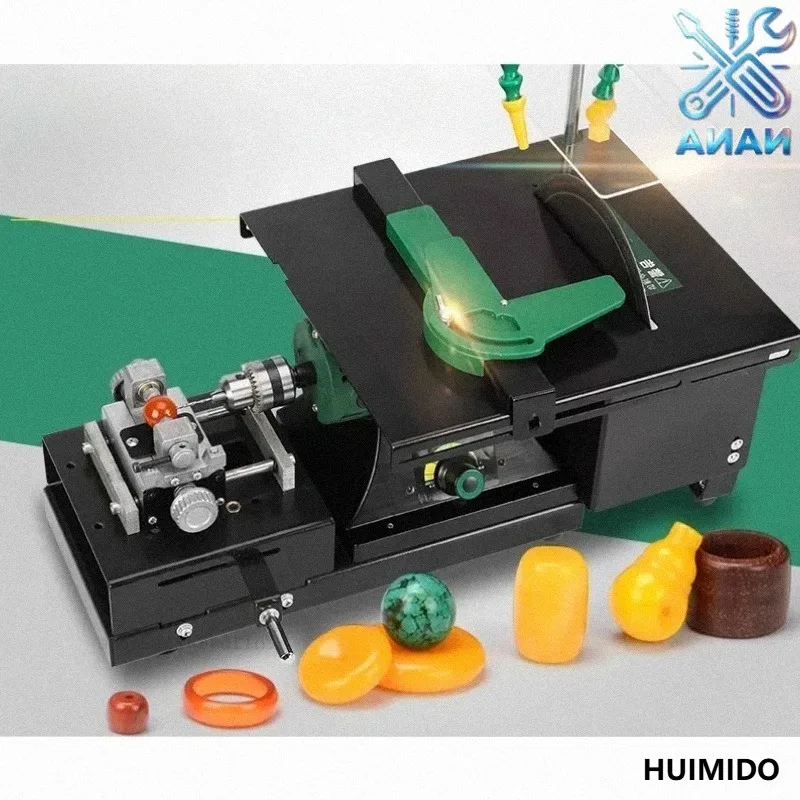 Small jade cutting and machine round bead jaagate table saw