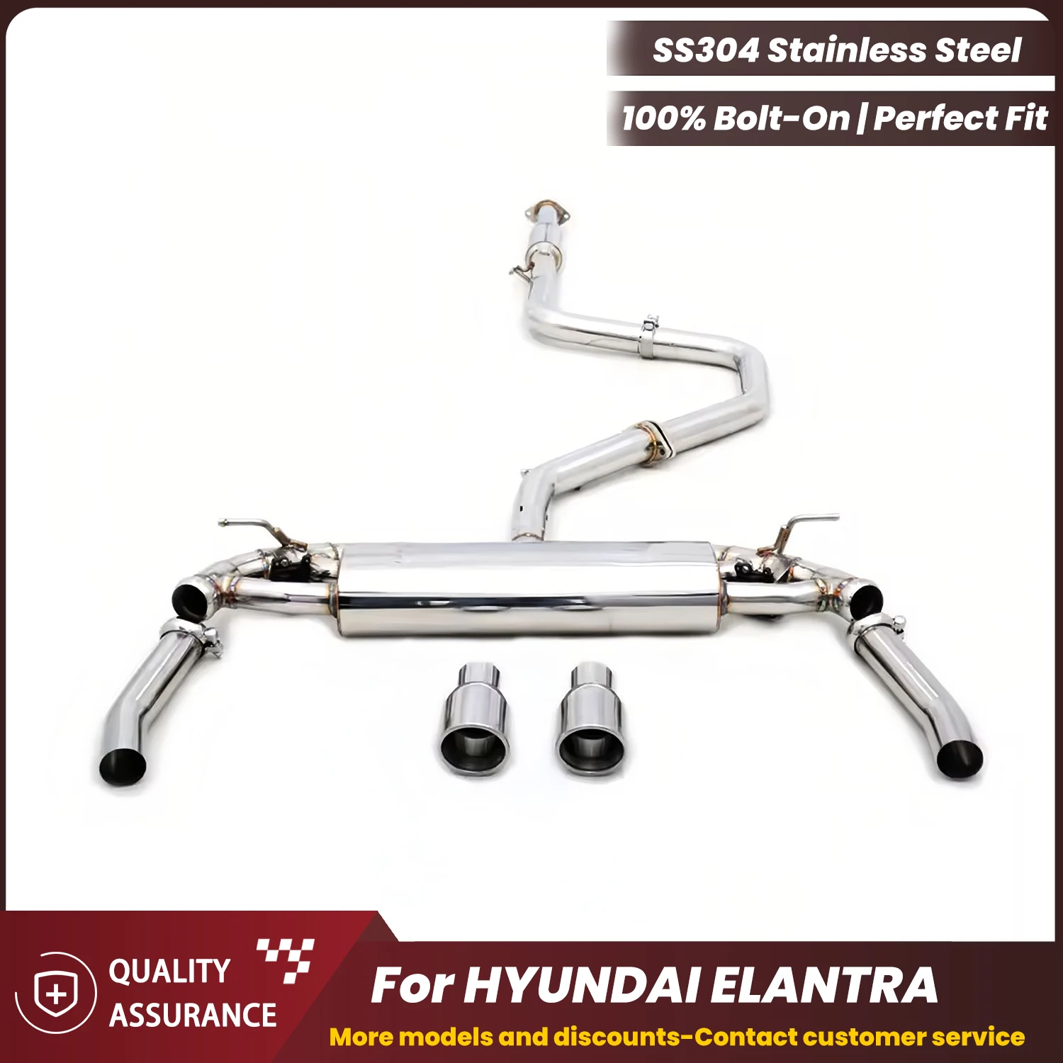 

Агрессивный звуковой клапан выхлопа Catback для HYUNDAI ELANTRA Performance Upgrade Простая установка