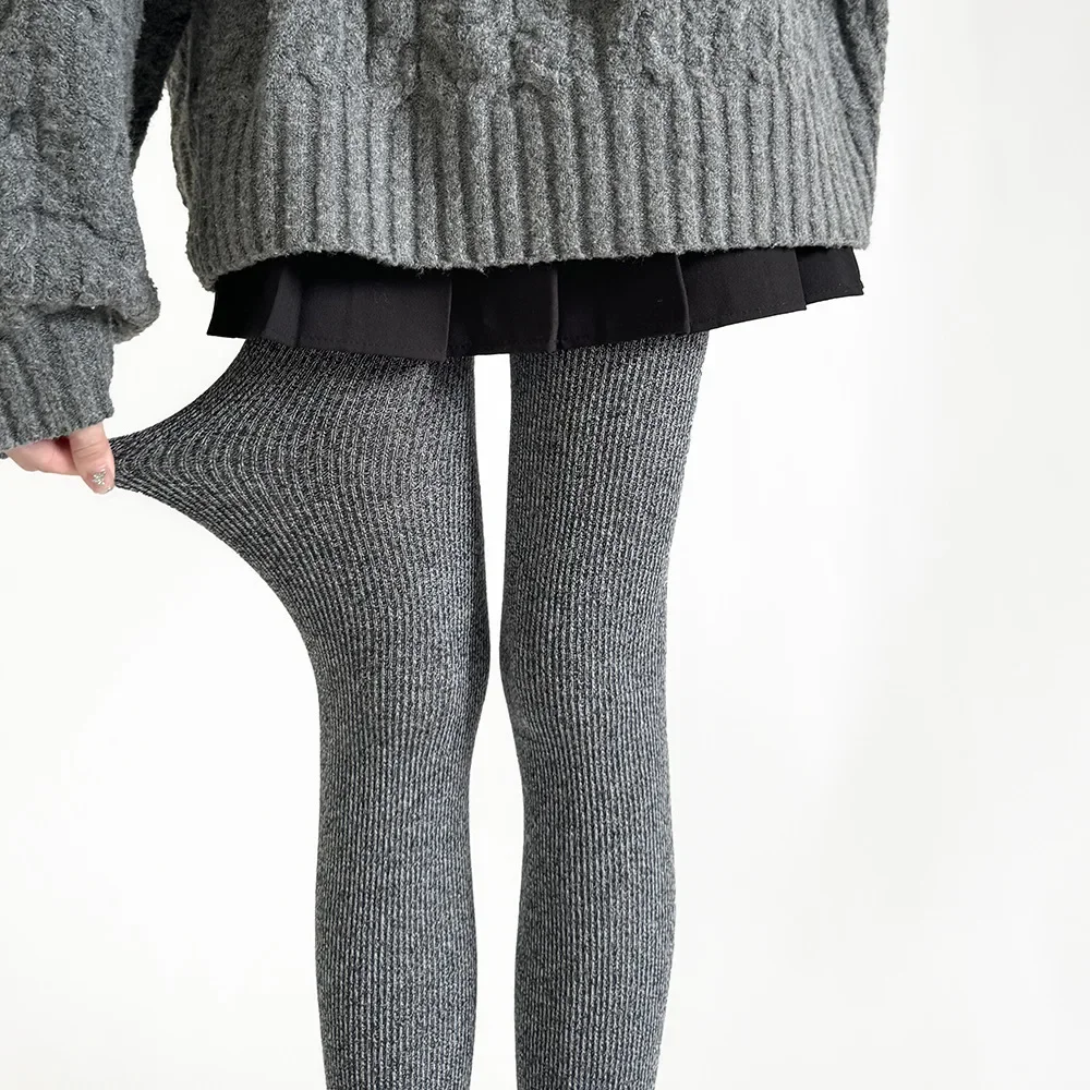 Autumn and Winter Women Tights Wool Cashmere Warm Thigh High Stockings Pantyhose Sexy Lingerie Hosiery Tights Pantyhose Leggings