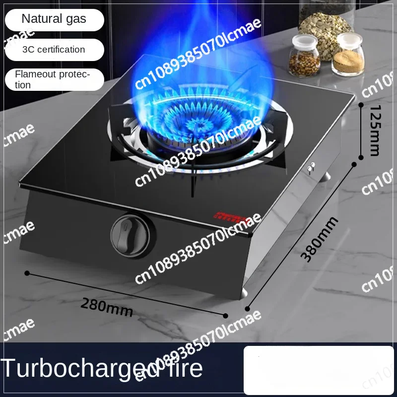 Gas Stove for Home Use, Powerful Liquid Propane Burner, Single Natural Gas Burner