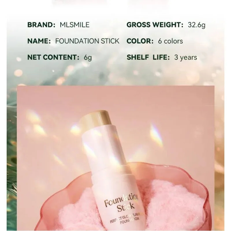 MLSMILE correcteur maquillage bâton contrôle de l'huile Isolation naturelle Bb crème hydratante fond de teint liquide à Long terme cosmétiques