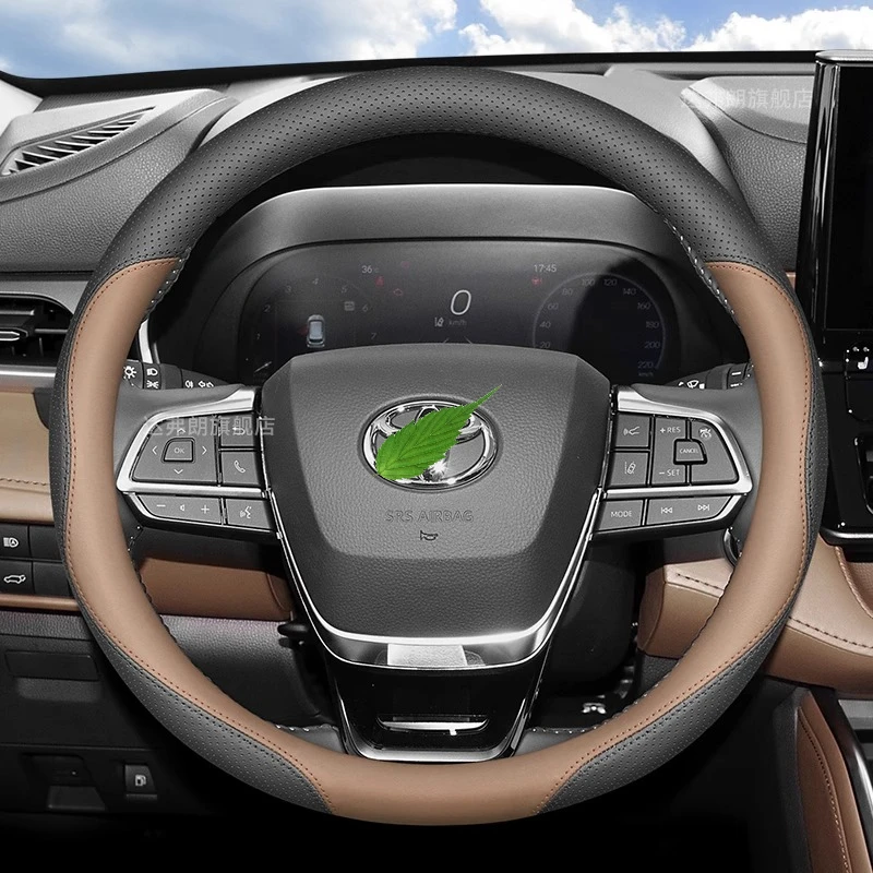 

For Toyota Highlander Sienna Crown Kluger Granvia Steering Wheel Cover Four Season Universal Anti Slip Car Interior Accessories