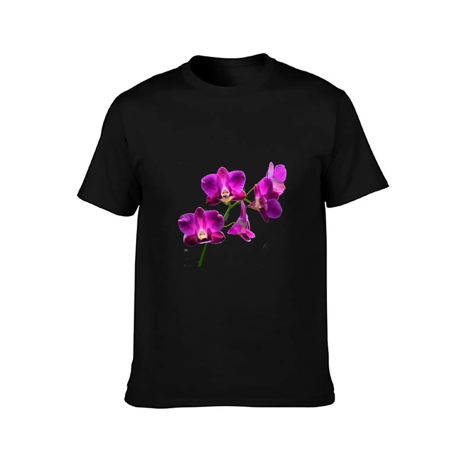 Purple Phalaenopsis (moth) orchids T-Shirt Basic Lightweight Short Sleeve Tee T-Shirt