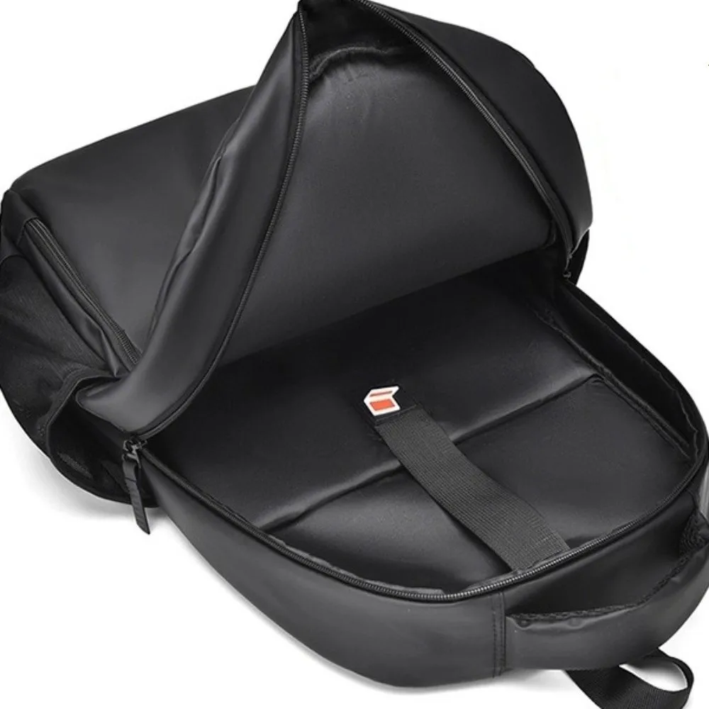 

Fashionable Waterproof Backpack Polyester Curved Shoulder Strap Hiking Bag Portable Solid Color Laptop Bag 15.6-Inch Laptop