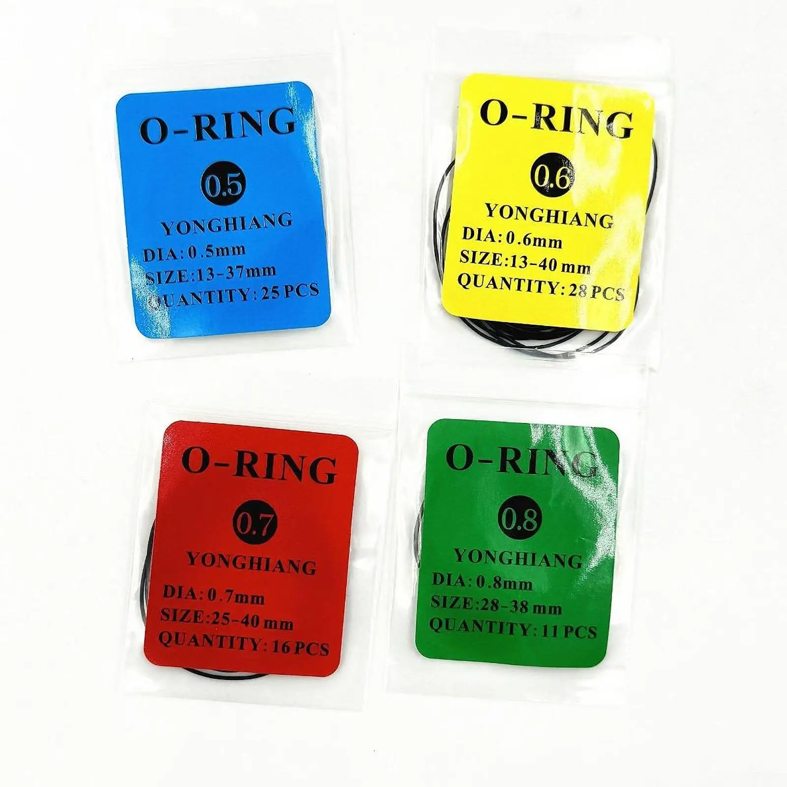 Assorted Rubber Watch Back Cover Gaskets O Ring Waterproof Sealing Ring Kit for Handmade Watch Supplies