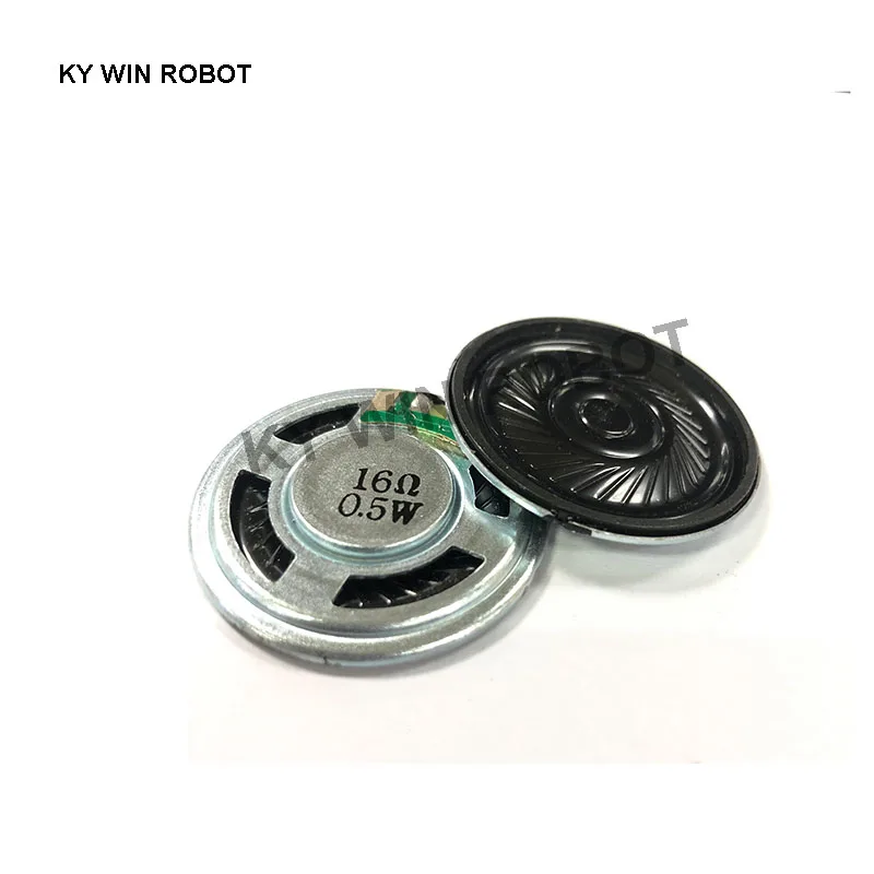 2pcs/lot New Ultra-thin Mini speaker 16 ohms 0.5 watt 0.5W 16R speaker Diameter 36MM 3.6CM thickness 5MM