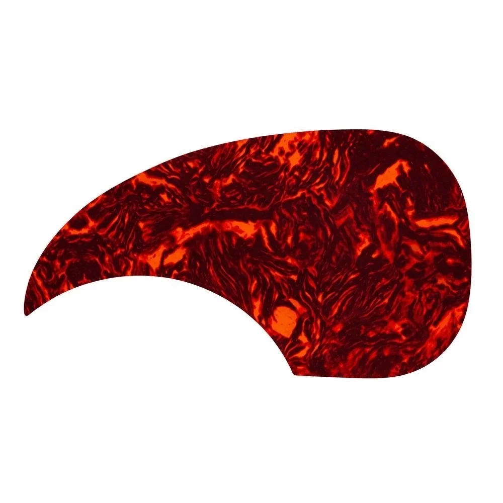 2PCS Red Tortoise Color Acoustic Guitar Pickguard PVC Material 40/41 Inch Guitar Folk Guitar Pickguard Guitar Guard Plate