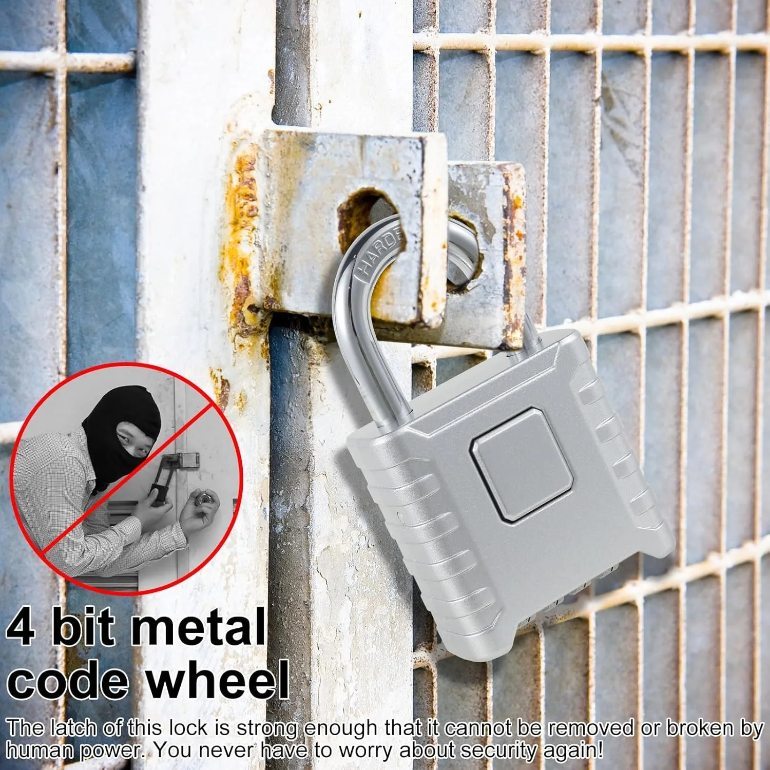 CDOK KP53 outdoor waterproof and rust-proof padlock, mechanical password unlocking, reinforced material