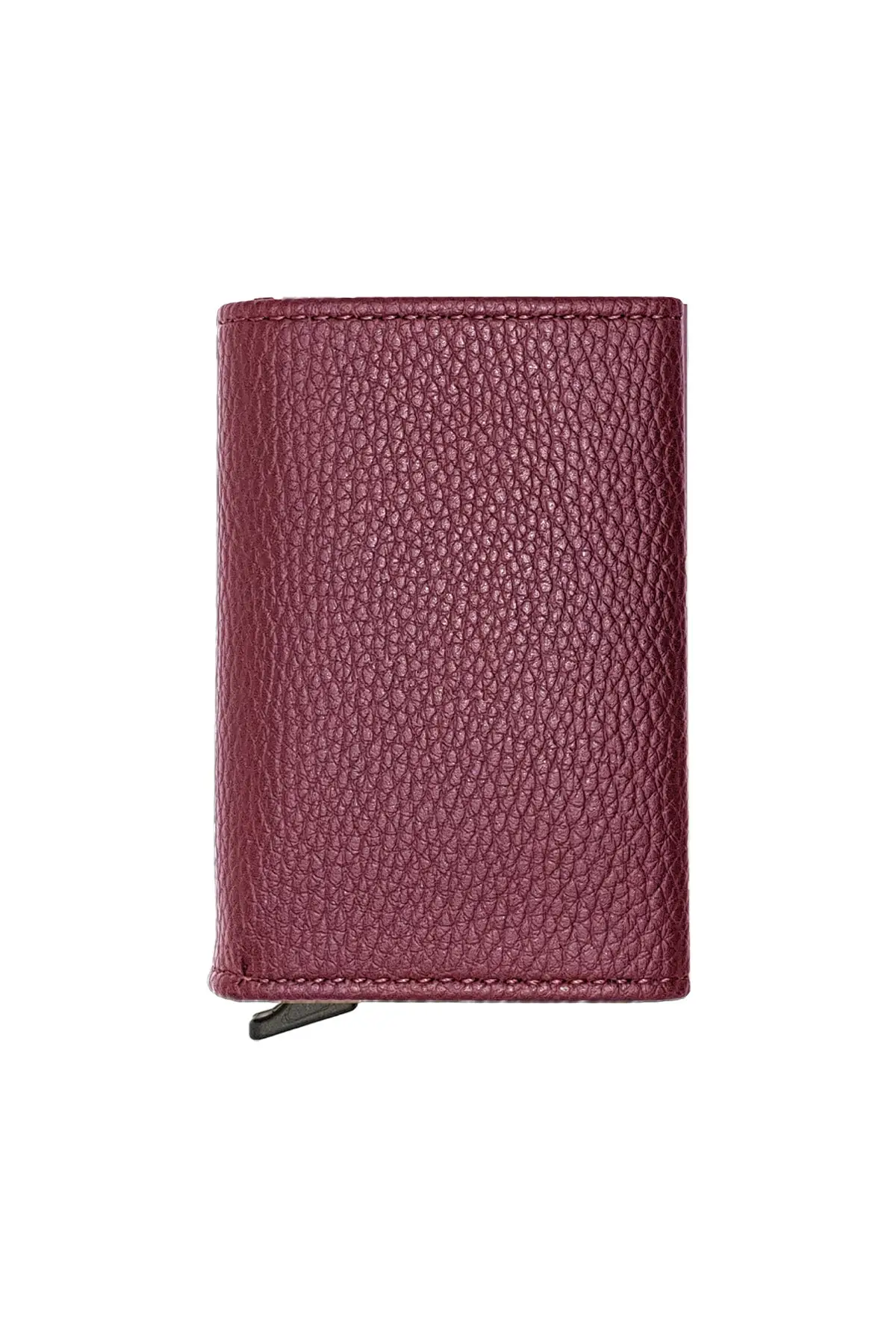 Tarjetero automático rojo Claret para hombre, elegante, útil, multifuncional, entrega rápida y segura, modelo de tendencia 2022