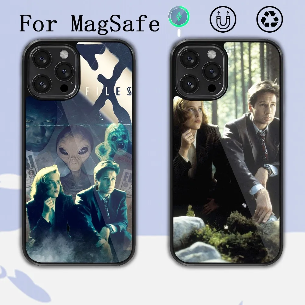 The TV The X-Files  Phone Case For iPhone 14 13 12 11 15 Pro Max Plus Magsafe Magnetic Cover